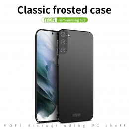 Frosted PC Ultra-thin Hard Phone Case f. Galaxy S22 (Black)