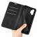 Retro-skin Magnetic Leather Case m. Holder/Card Slots/Wallet (Black) (nicht f. 5G)