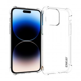 ENKAY Clear TPU Shockproof Phone Case f. iPhone 14 Pro Max