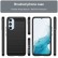 Brushed Texture Carbon Fiber TPU Phone Case f. Galaxy A54 5G (Black)