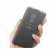 Plated Mirror Horizontal Flip Leather Phone Case m. Holder f. Galaxy A54 5G (Black)