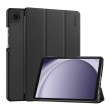 Tri-fold Custer Texture Leather Smart Tablet Case f. Galaxy A9 (Black)