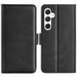 Dual-side Magnetic Buckle Horizontal Flip Leather Case f. Galaxy S24 Ultra (Black)