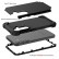 3 in 1 Shockproof PC + Silicone Protective Case f. Galaxy S24 (Black)