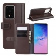 Horizontal ECHTLEDER Case m. Holder & Card Slots & Wallet f. Galaxy S20 Ultra (Brown)1