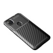 Carbon Fiber Texture Shockproof TPU Case f. Google Pixel 4a (Black)